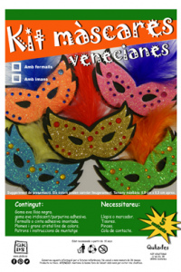 Kit màscares venecianes (amb fermalls)